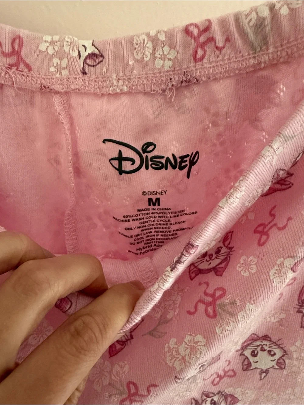 Disney 2-piece set Pink aristocrats printed Cami and Shorts Pajama Set - Women M